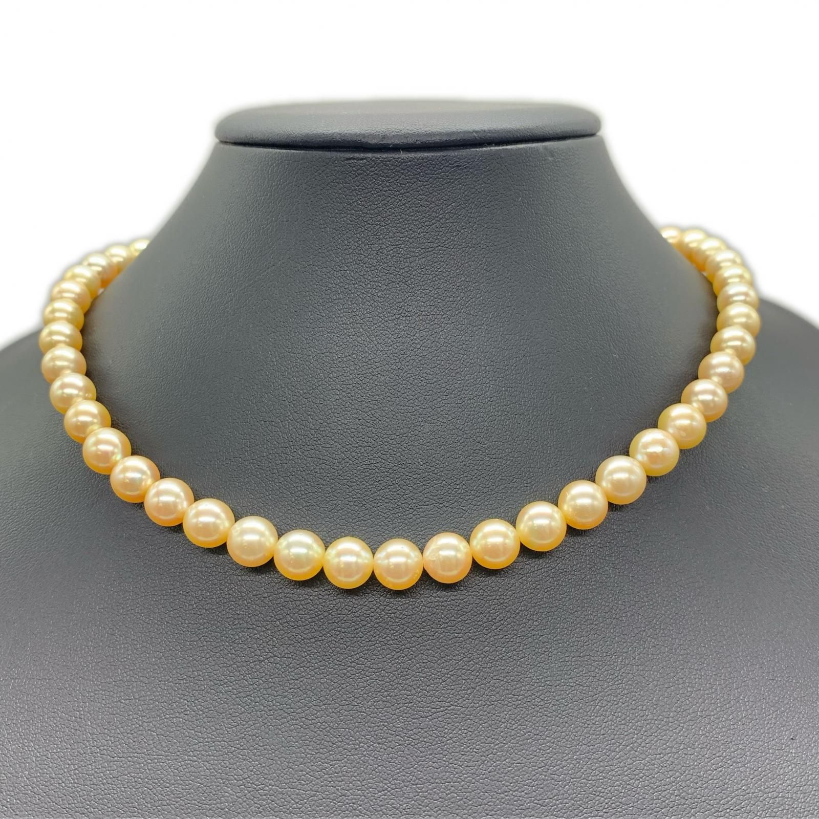 美品 パールネックレス パール アコヤ養殖真珠 留め具 SILVER シルバー ファッション小物 アクセサリー ネックレス レディース