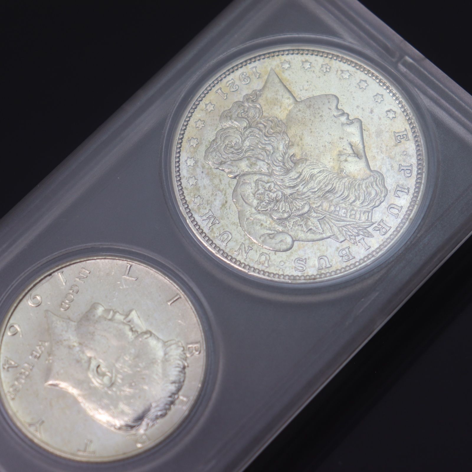 ITS4DISLTQDB 即決 本物 モルガンダラー銀貨 ケネディ銀貨 プルーフ
