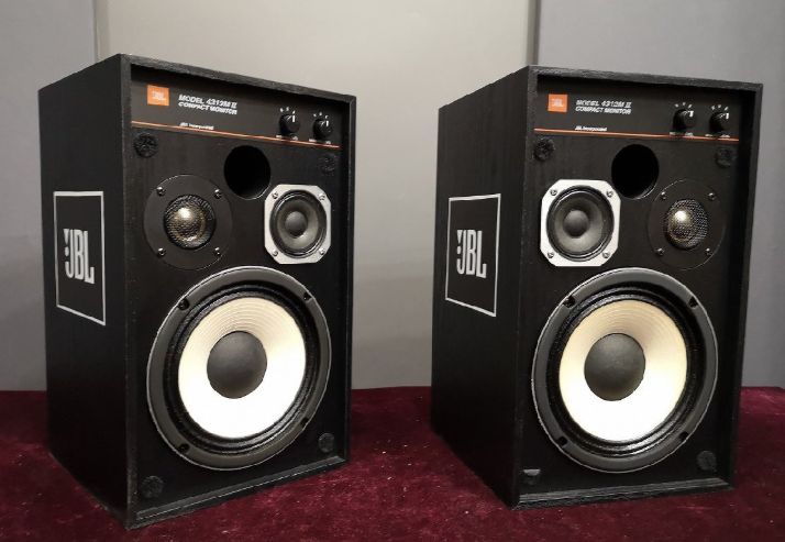 ◆極上美品◆JBL 4312M II 2 3ウェイ コンパクトモニター スピーカー ペア シリアル連番 動作確認済　ジェイビーエル ◆下取歓迎 m0s9905