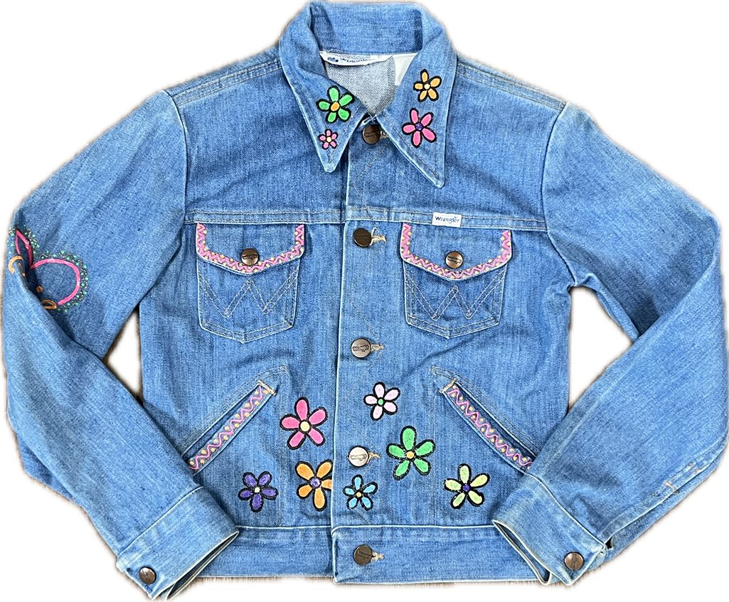 USA製 Wrangler バービー ハンドペイント デニムジャケット