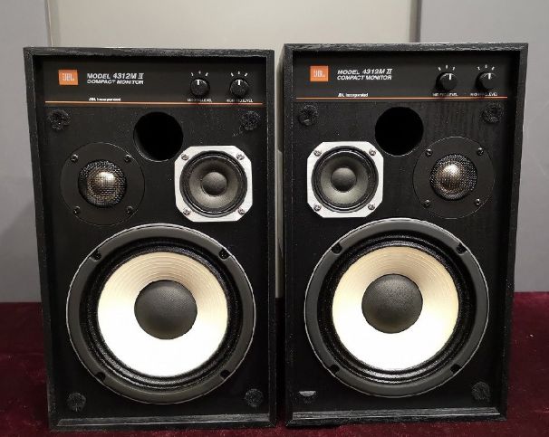 ◆極上美品◆JBL 4312M II 2 3ウェイ コンパクトモニター スピーカー ペア シリアル連番 動作確認済　ジェイビーエル ◆下取歓迎 m0s9905