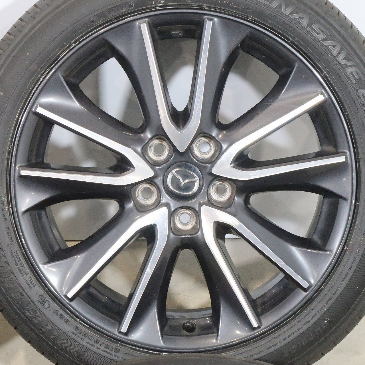 4本 マツダ CX-3 DK系 純正 18インチ ホイール 7J +50 5H PCD114.3 ラジアル バリ溝 ダンロップ エナセーブ EC300+ 2023年 215/50R18 MAZDA 4本 マツダ CX-3 DK系 純正 18インチ ホイール 7J +50 5H PCD114.3 ラジアル バリ溝 ダンロップ エナセーブ EC300+ 2023年 215/50R18 MAZDA