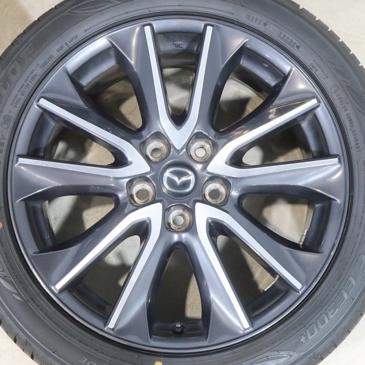 4本 マツダ CX-3 DK系 純正 18インチ ホイール 7J +50 5H PCD114.3 ラジアル バリ溝 ダンロップ エナセーブ EC300+ 2023年 215/50R18 MAZDA 4本 マツダ CX-3 DK系 純正 18インチ ホイール 7J +50 5H PCD114.3 ラジアル バリ溝 ダンロップ エナセーブ EC300+ 2023年 215/50R18 MAZDA