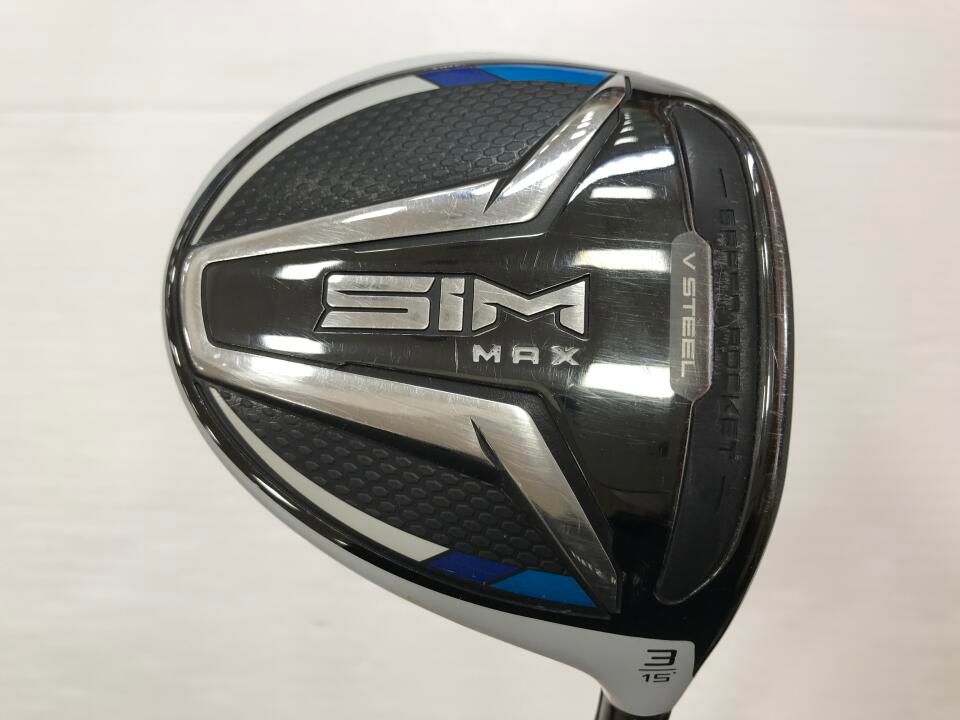 テーラーメイド　SIM MAX　15度　ツアーAD IZ-6　Sフレックス　フェアウェイウッド　中古【最短即日発送】