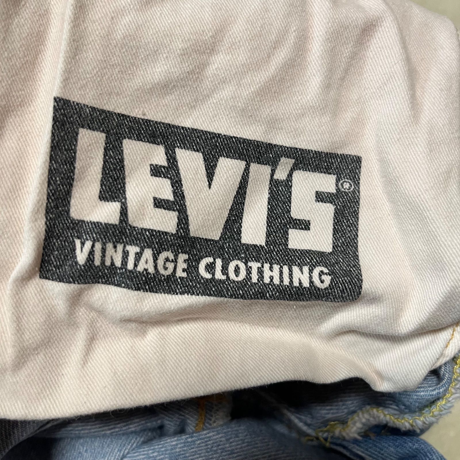 LEVI'S VINTAGE CLOTHING 8619−0017 503BXX セルビッジジーンズ オフセットセンター ベルトループ ビッグE 赤耳 隠しリベット メンズ サイズw27 ブルー ゴーゴー古着久喜倉庫店 51 No.K2177Y