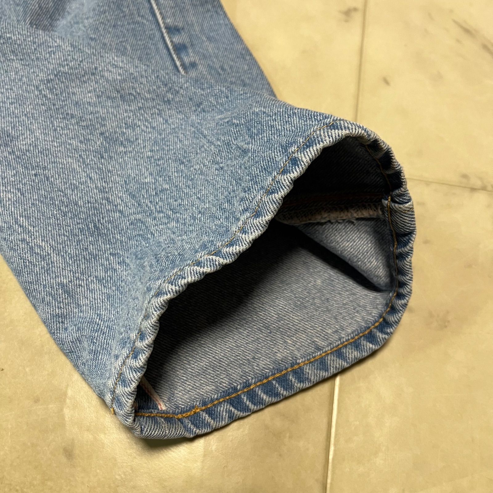 LEVI'S VINTAGE CLOTHING 8619−0017 503BXX セルビッジジーンズ オフセットセンター ベルトループ ビッグE 赤耳 隠しリベット メンズ サイズw27 ブルー ゴーゴー古着久喜倉庫店 51 No.K2177Y