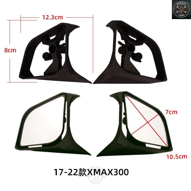 ヤマハ X-MAX 250 300 XMAX300 XMAX250 2017-2025 パーツ 可動ミラー サイドミラー ヤマハ X-MAX 250 300 XMAX300 XMAX250 2017-2025 パーツ 可動ミラー サイドミラー