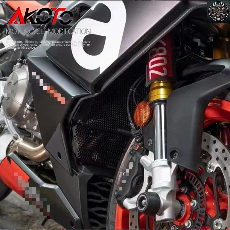 アプリリ RS660 TUONO660 2025 モーターサイクル ラジエーターガード グリルプロテクター オイルクーラーカバー RS/TUONO 660 2021-2024