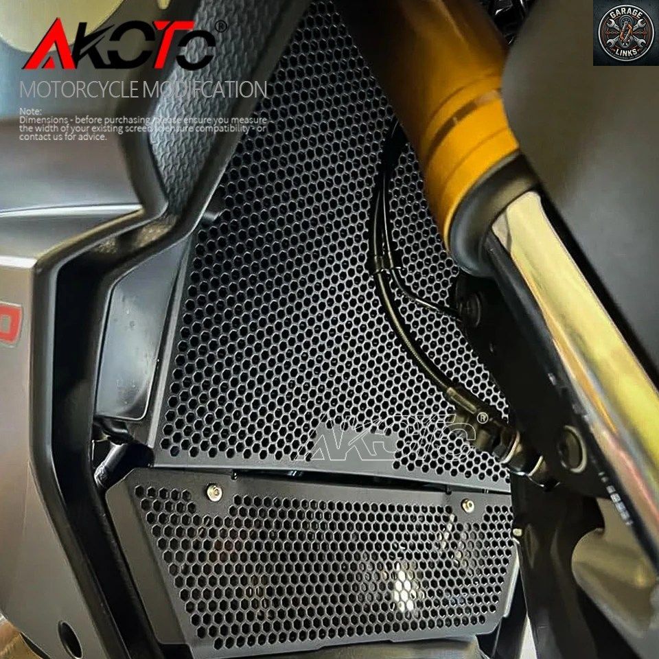 アプリリ RS660 TUONO660 2025 モーターサイクル ラジエーターガード グリルプロテクター オイルクーラーカバー RS/TUONO 660 2021-2024