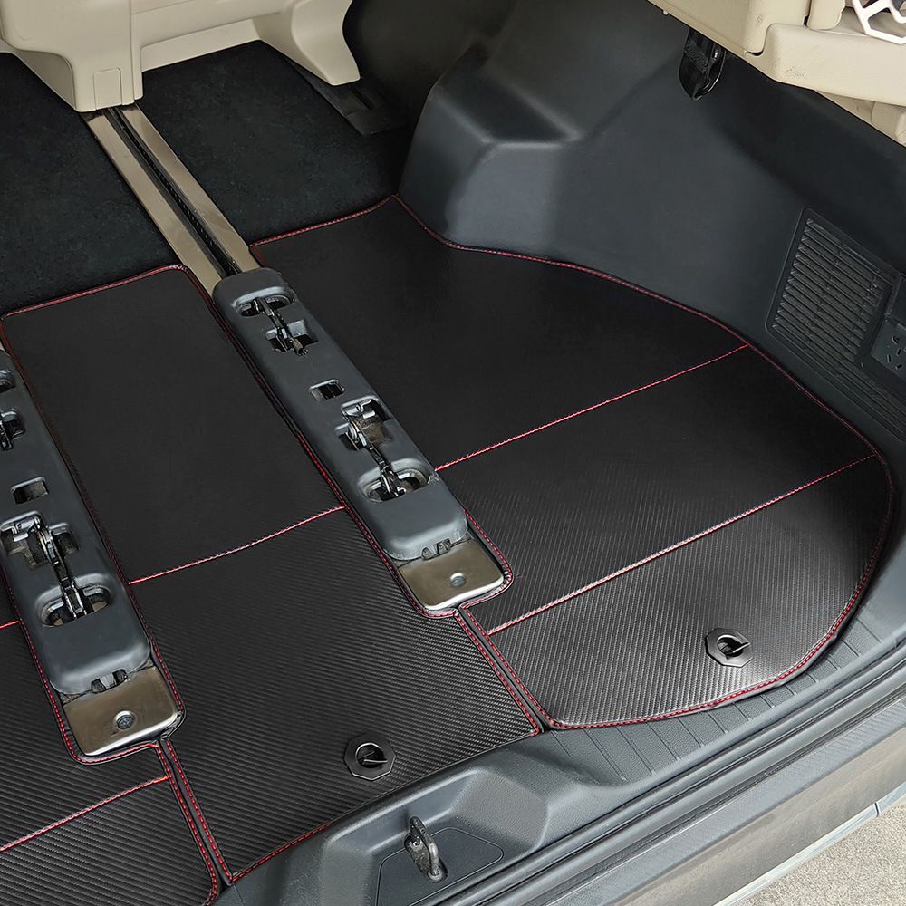 【送料無料】トヨタ アルファード/ヴェルファイア 40系 Toyota Alphard/Vellfire 40 2023 専用 ラゲッジマット トランクマット 3ピースセット 高級感 防水 防汚 洗える 簡単設置 車内保護 ドレスアップ 皮革調 1台分