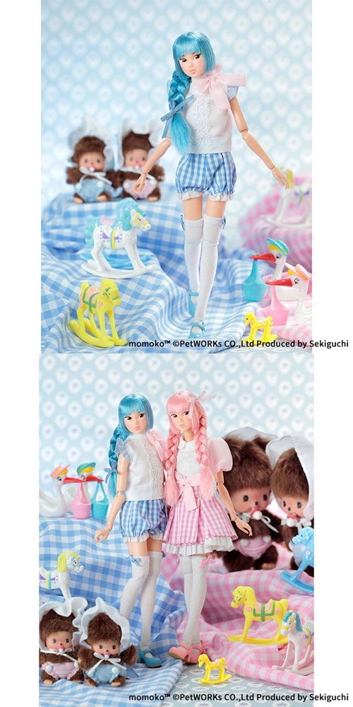 【新品・送料無料】momoko DOLL モモコドール ベビチッチアイドル Blue（ブルー)