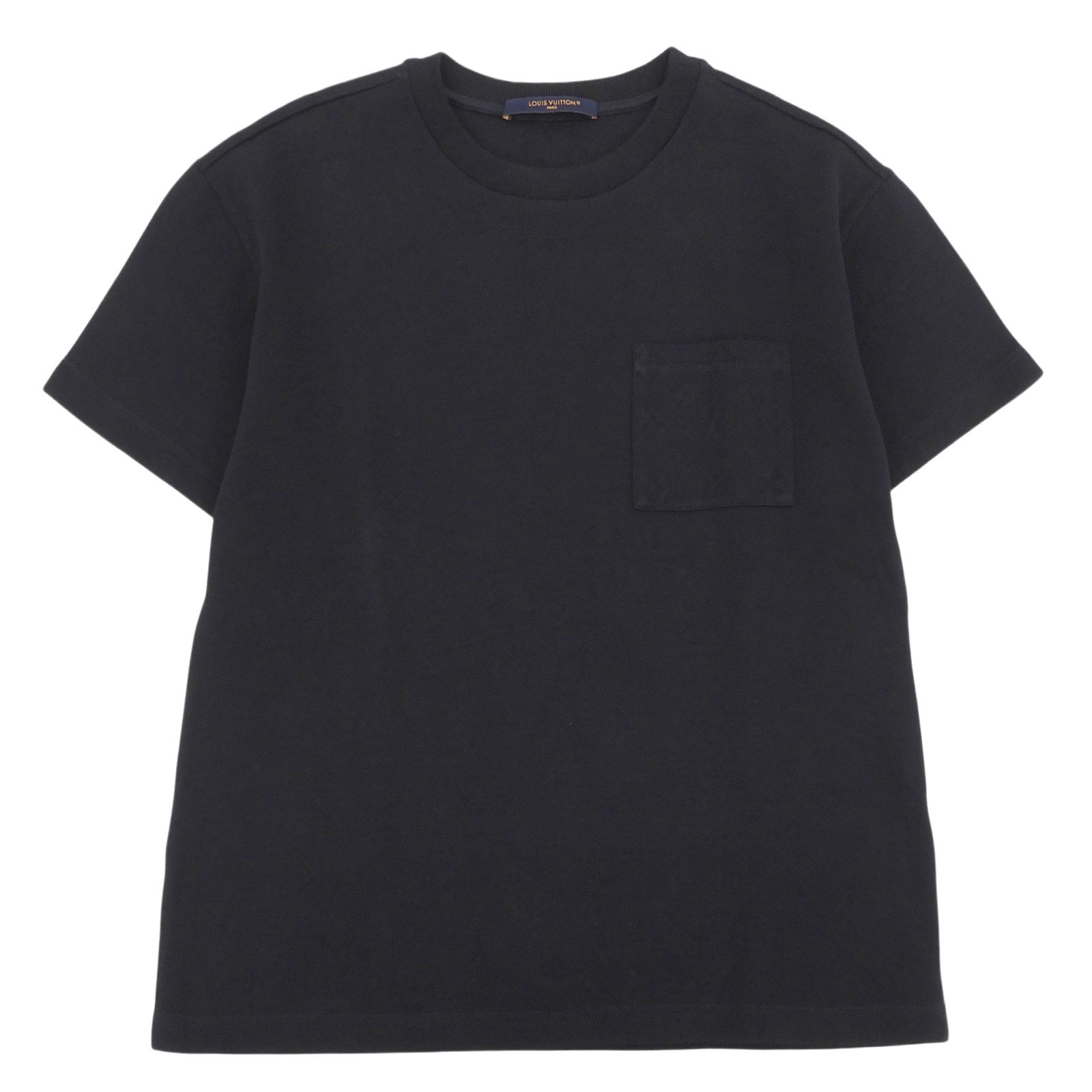 極美品▲LOUIS VUITTON ルイヴィトン 2024年製 コットン100％ モノグラム ショートスリーブ 半袖ニット ネイビー S イタリア製 正規品 メンズ
