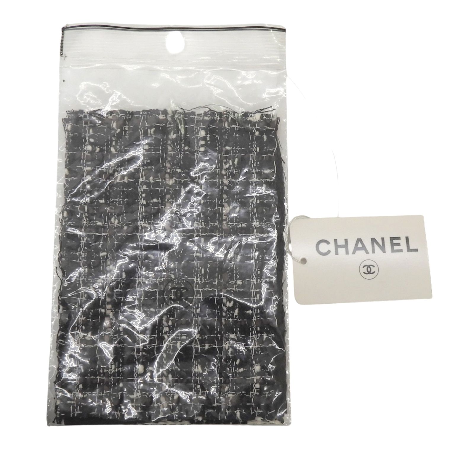 未使用品▲CHANEL シャネル 06P P28601 コットン ウール ココマーク金具付き ツイードスカート ネイビー 42 フランス製 レディース