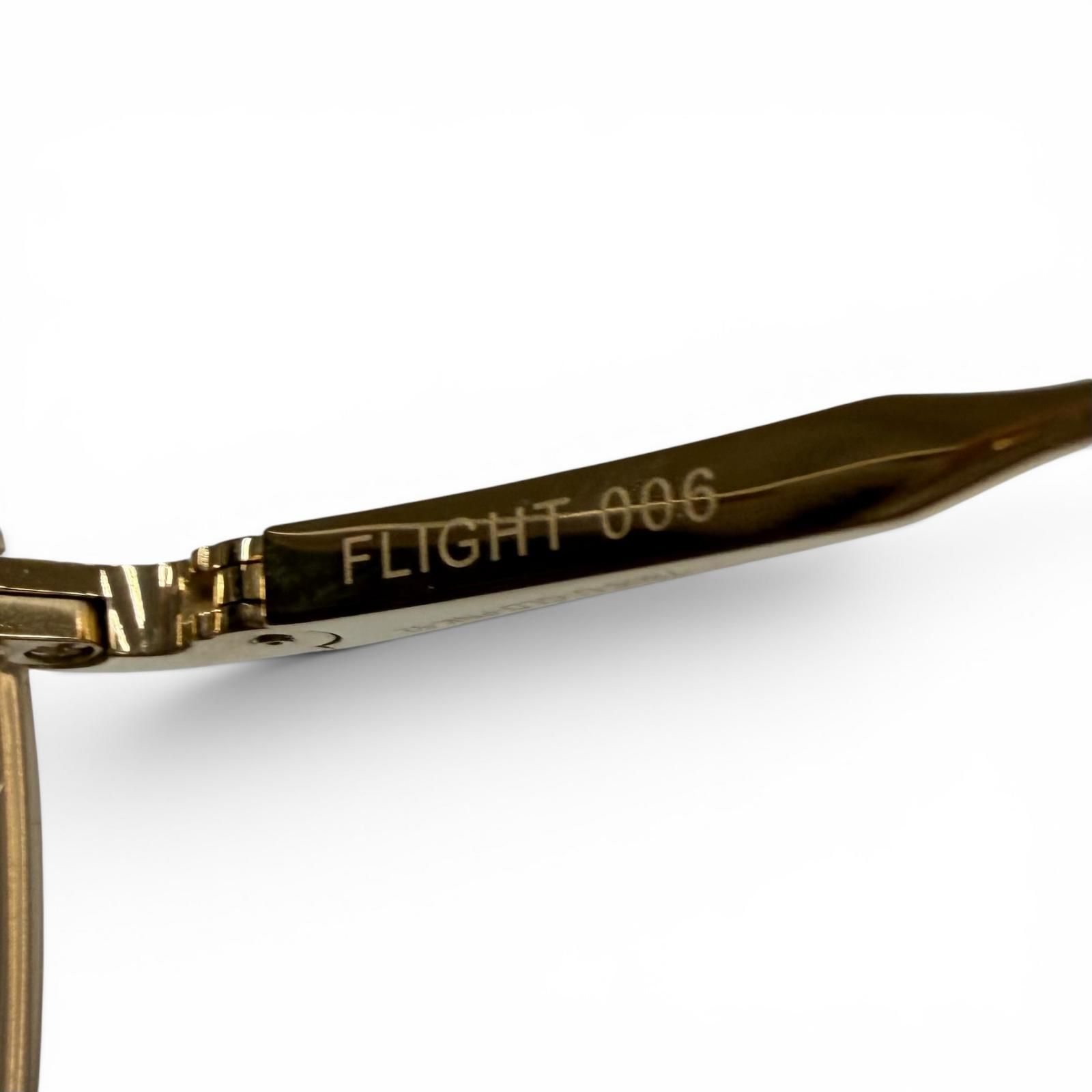 未使用品▼DITA ディータ 7806 FLIGHT 006 ツーブリッジ グラデーションレンズ サングラス ゴールド クリアピンク レンズ：ダークグレー 52□22-144 デモレンズ 日本製 メンズ 定価102,300円