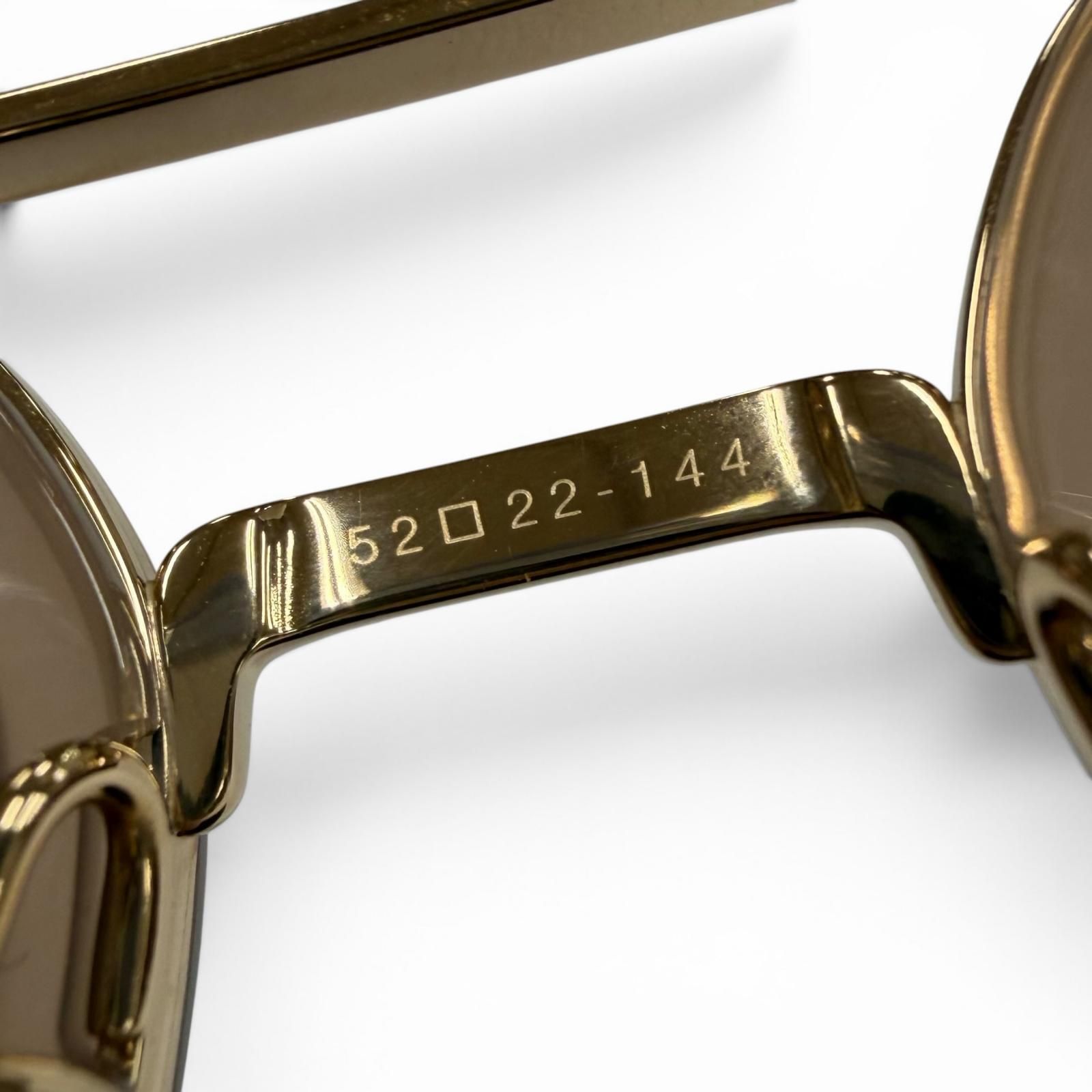 未使用品▼DITA ディータ 7806 FLIGHT 006 ツーブリッジ グラデーションレンズ サングラス ゴールド クリアピンク レンズ：ダークグレー 52□22-144 デモレンズ 日本製 メンズ 定価102,300円