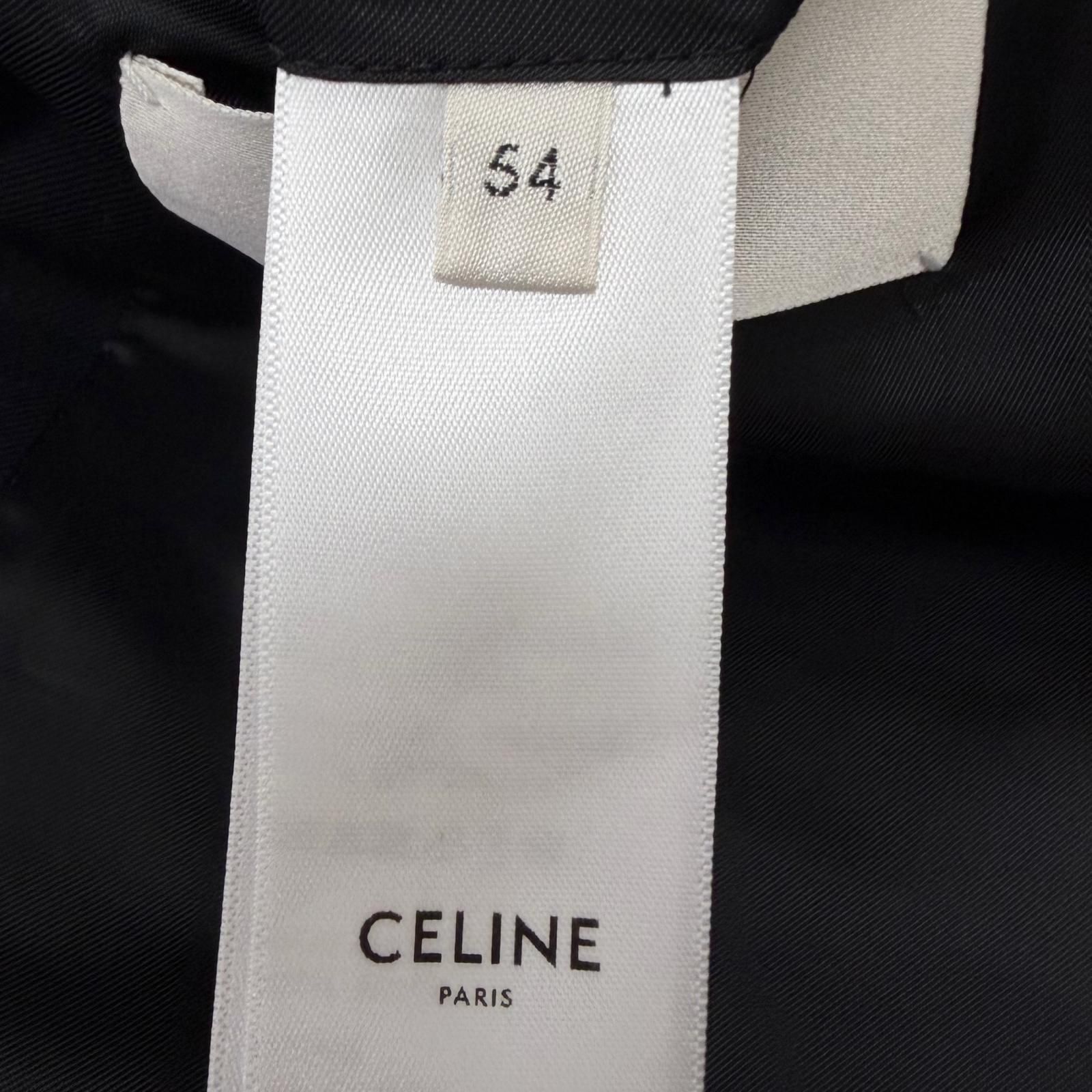 未使用品□CELINE セリーヌ 2V20J650D エディ シングル タキシード クラシック テーラードジャケット ブラック 54 イタリア製 正規品 メンズ