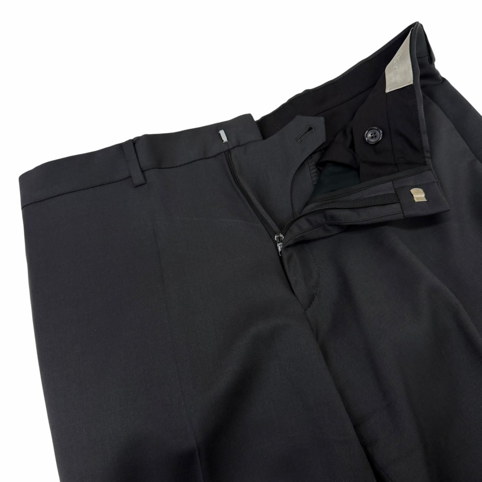 極美品□Dior HOMME ディオールオム ヴィンテージ 2001年製 ウール100％ エディスリマン初期 Solitaire期 シングルスーツ チャコールグレー 46 イタリア製 正規品 メンズ