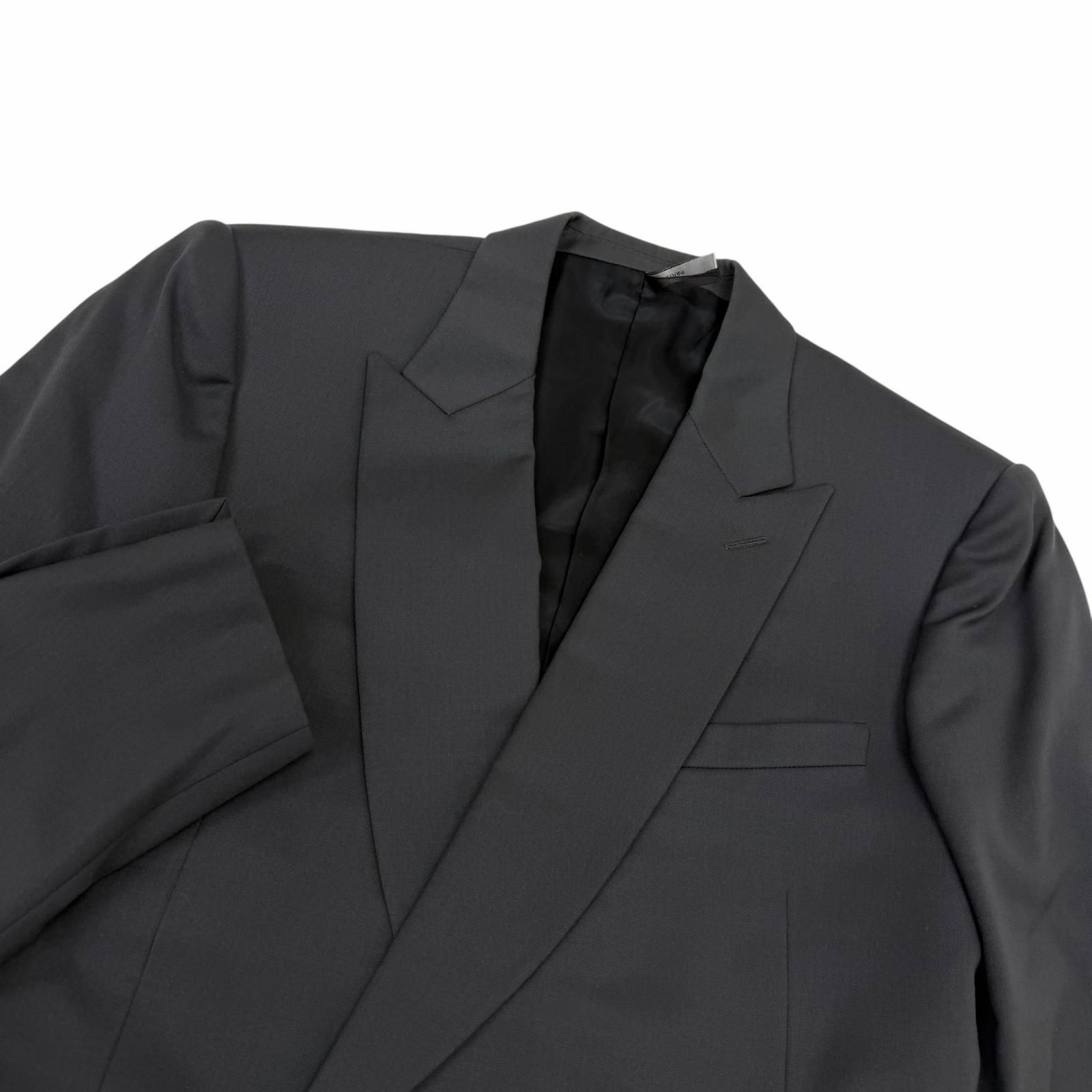 極美品□Dior HOMME ディオールオム ヴィンテージ 2001年製 ウール100％ エディスリマン初期 Solitaire期 シングルスーツ チャコールグレー 46 イタリア製 正規品 メンズ