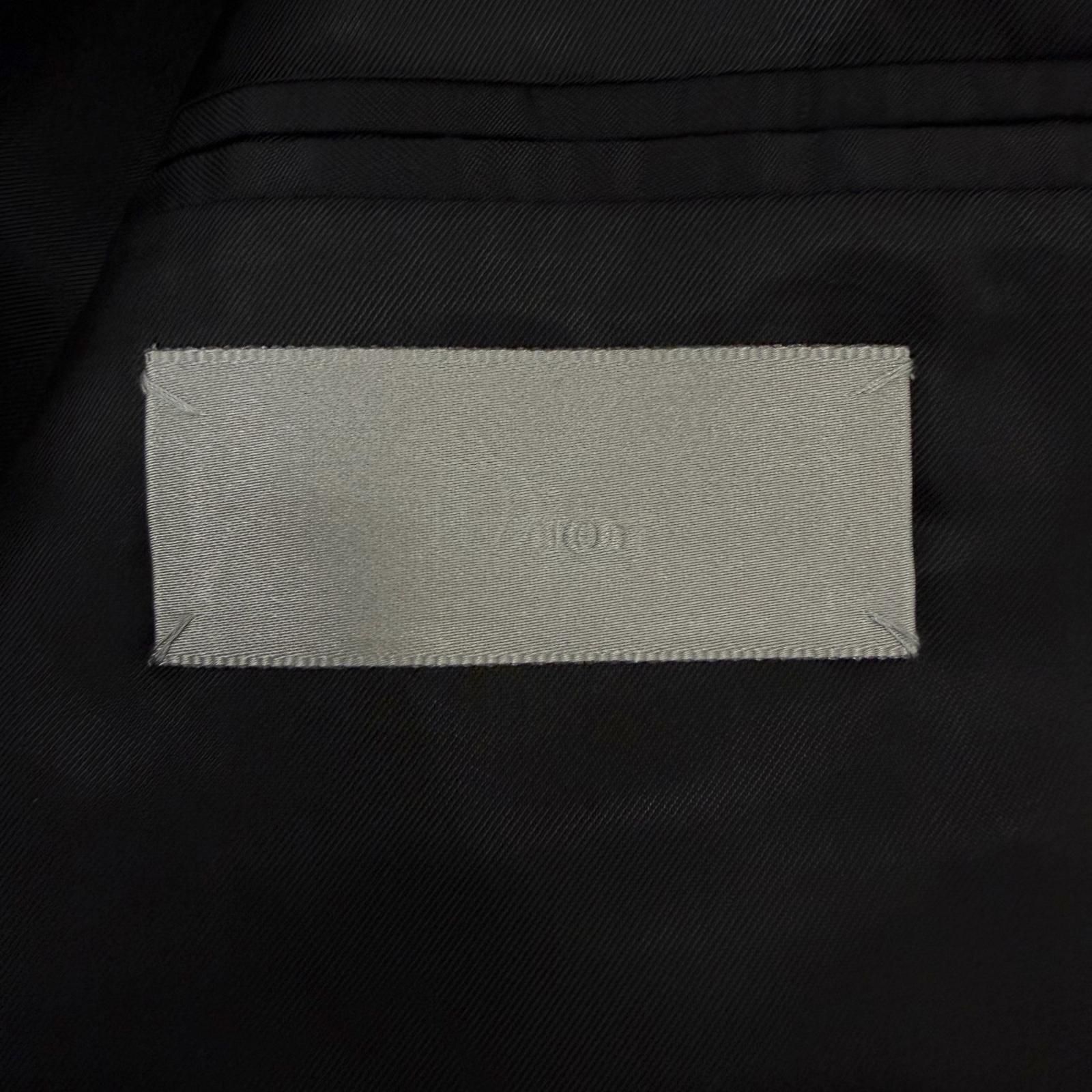 極美品□Dior HOMME ディオールオム ヴィンテージ 2001年製 ウール100％ エディスリマン初期 Solitaire期 シングルスーツ チャコールグレー 46 イタリア製 正規品 メンズ
