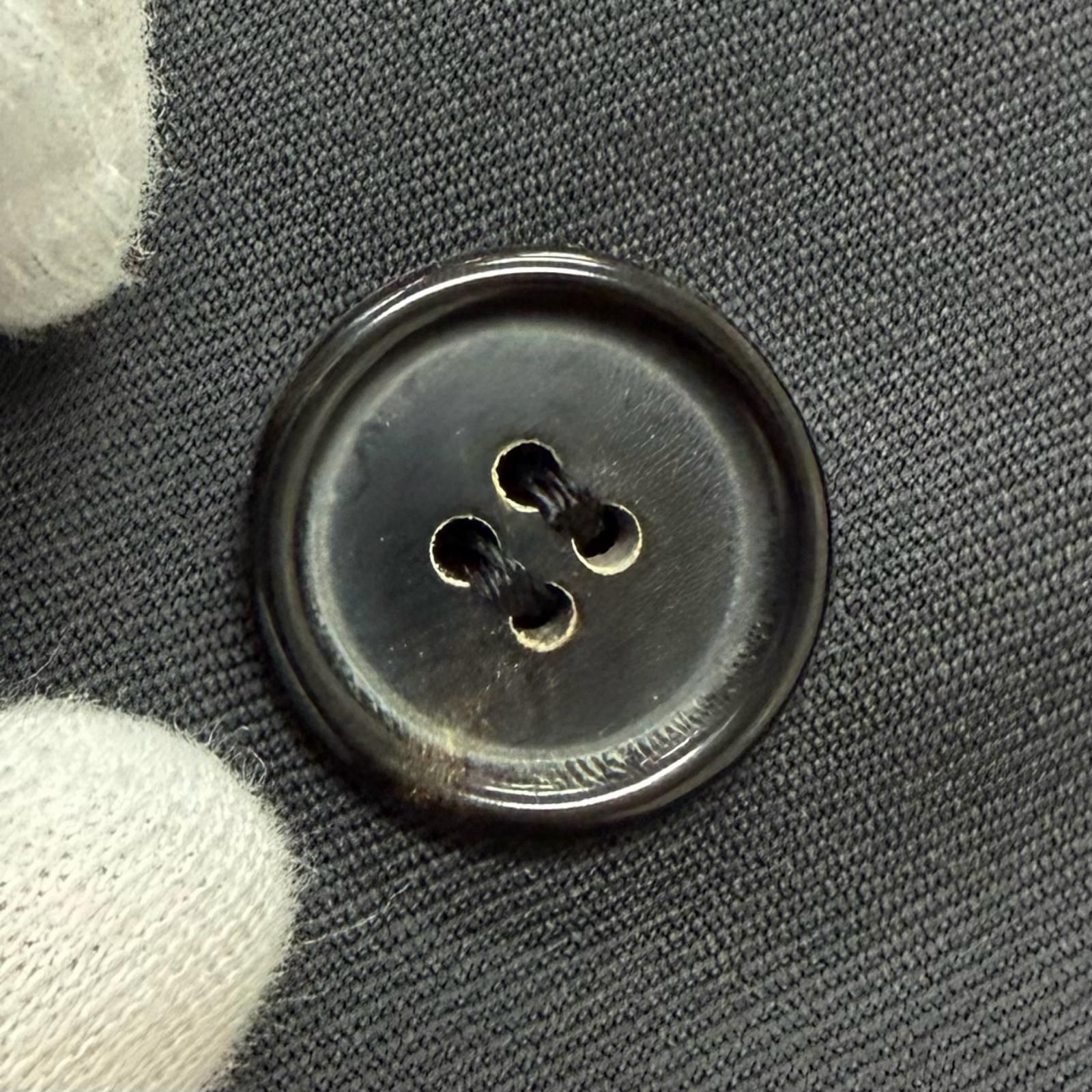 極美品□Dior HOMME ディオールオム ヴィンテージ 2001年製 ウール100％ エディスリマン初期 Solitaire期 シングルスーツ チャコールグレー 46 イタリア製 正規品 メンズ