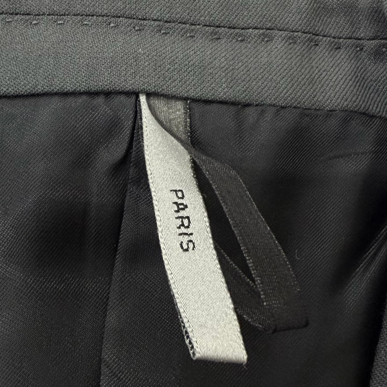極美品□Dior HOMME ディオールオム ヴィンテージ 2001年製 ウール100％ エディスリマン初期 Solitaire期 シングルスーツ チャコールグレー 46 イタリア製 正規品 メンズ