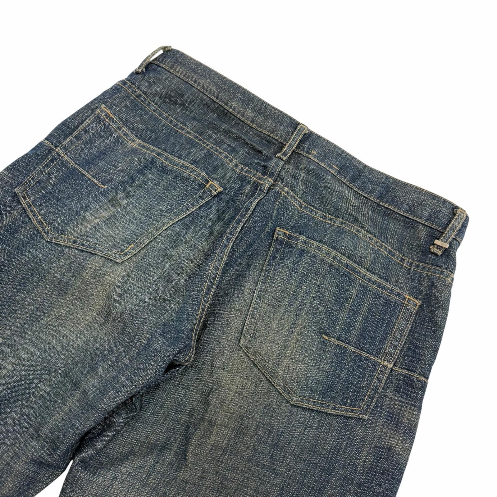 美品□Dior HOMME ディオールオム 05SS 5EH1011678 コットン100% エディスリマン ベック期 ボタンフライ スキニー デニムパンツ インディゴブルー 28 日本製 正規品 メンズ 美品□Dior HOMME ディオールオム 05SS 5EH1011678 コットン100% エディスリマン ベック期 ボタンフライ スキニー デニムパンツ インディゴブルー 28 日本製 正規品 メンズ