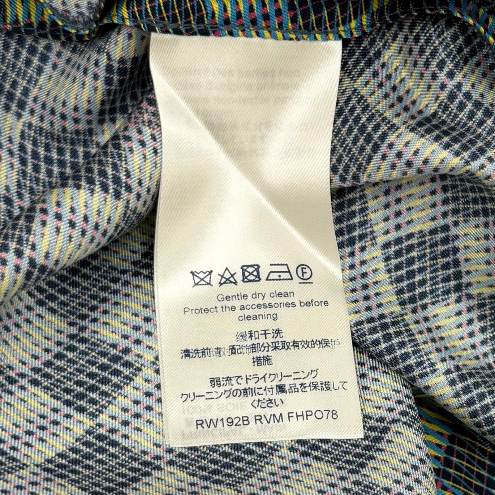 未使用品★LOUIS VUITTON ルイヴィトン シルク100％ 総柄プリント ボタンフライ ショートパンツ マルチ 38 イタリア製 正規品 レディース