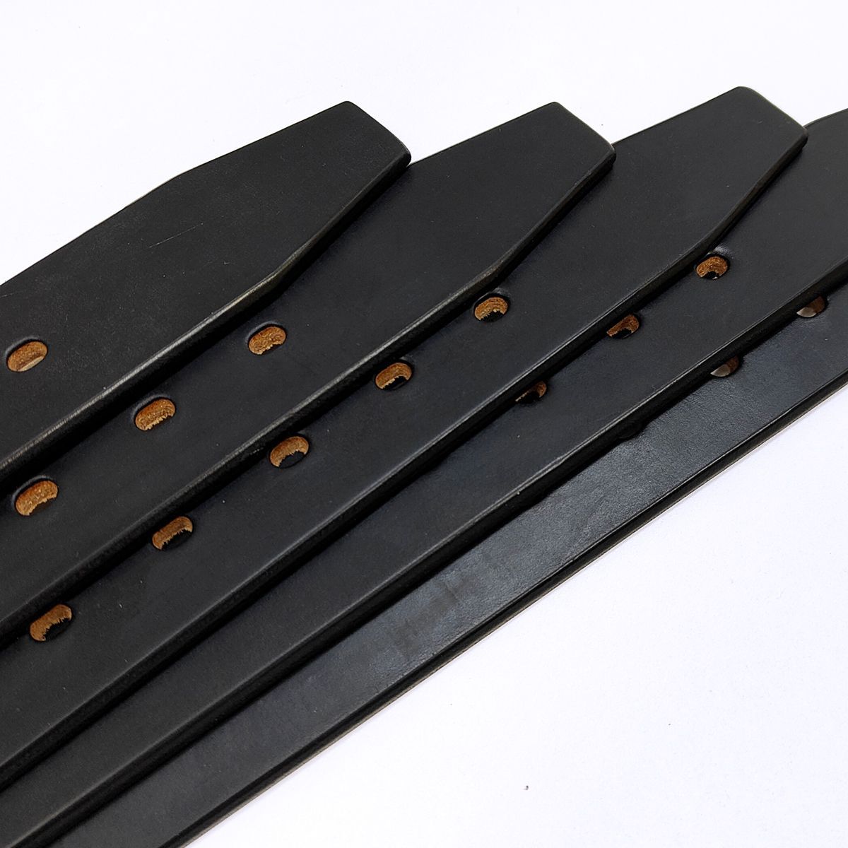 アートブラウン EDB40014AB サドルレザー ギャリソンベルト ART BROWN 40mm幅 5mm厚 極厚レザーベルト 馬鞍型バックル ブラック