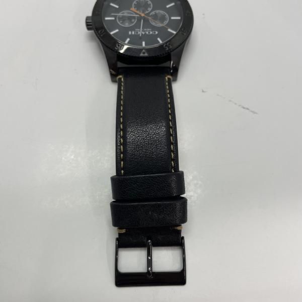 【中古】COACH 腕時計 クオーツ クロノグラフ 黒 CA.133.2.95.1750 箱なし コーチ[91]