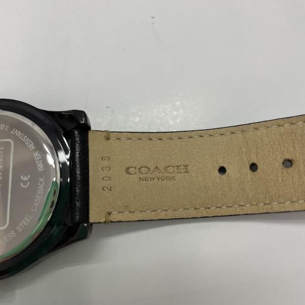 【中古】COACH 腕時計 クオーツ クロノグラフ 黒 CA.133.2.95.1750 箱なし コーチ[91]