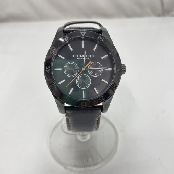 【中古】COACH 腕時計 クオーツ クロノグラフ 黒 CA.133.2.95.1750 箱なし コーチ[91]