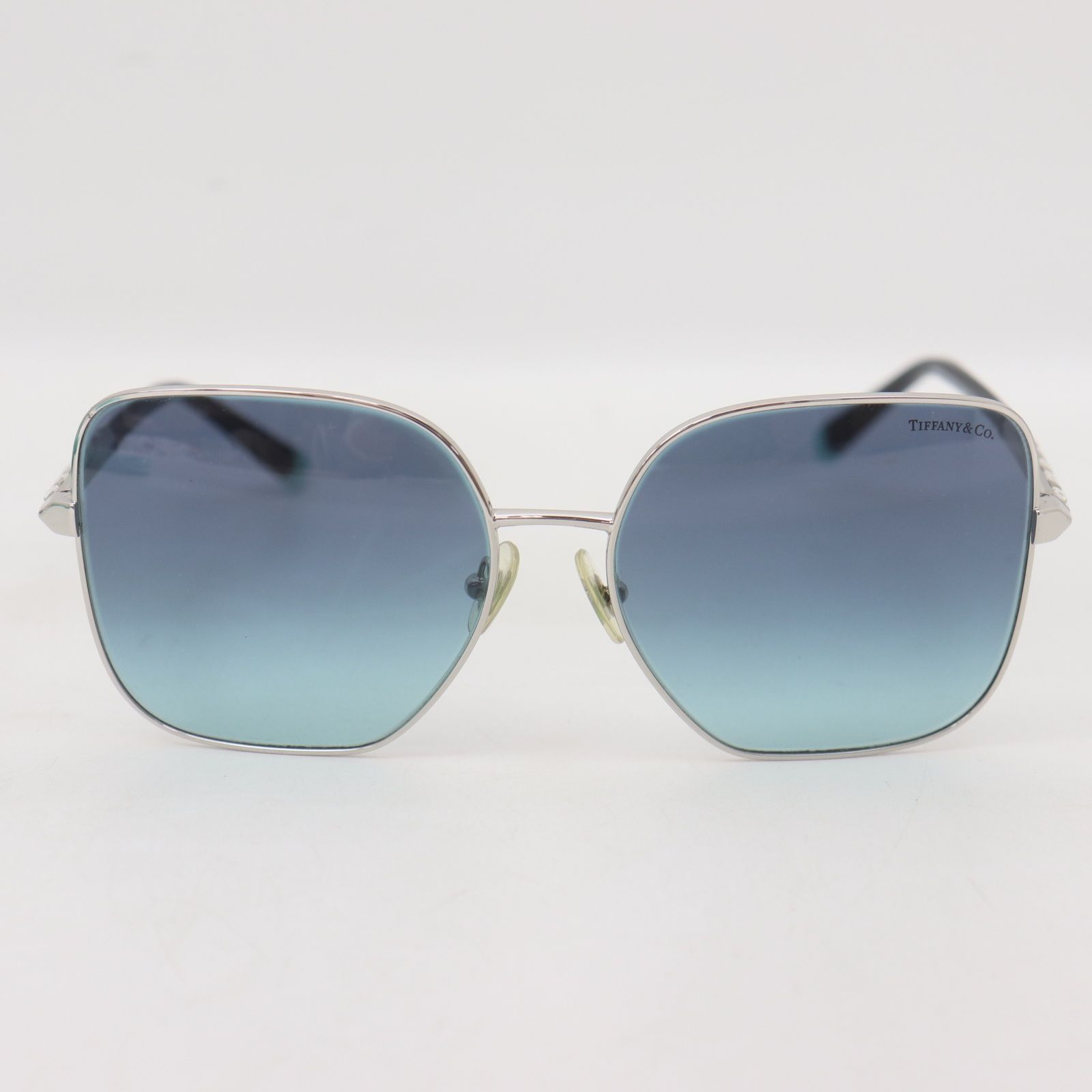 ITURHH6EEOYW TIFFANY＆Co ティファニー ストーン サングラス TF3078-B 6105/9S 60□16 140 ブルー シルバー レディース