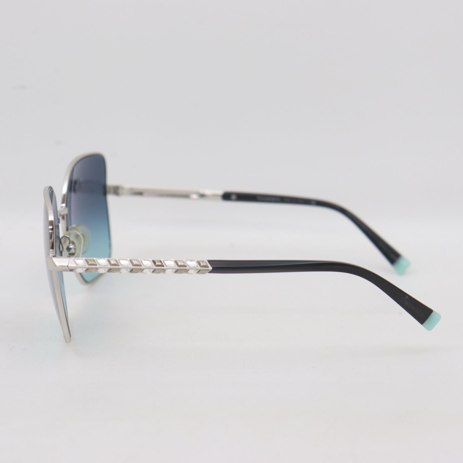 ITURHH6EEOYW TIFFANY＆Co ティファニー ストーン サングラス TF3078-B 6105/9S 60□16 140 ブルー シルバー レディース