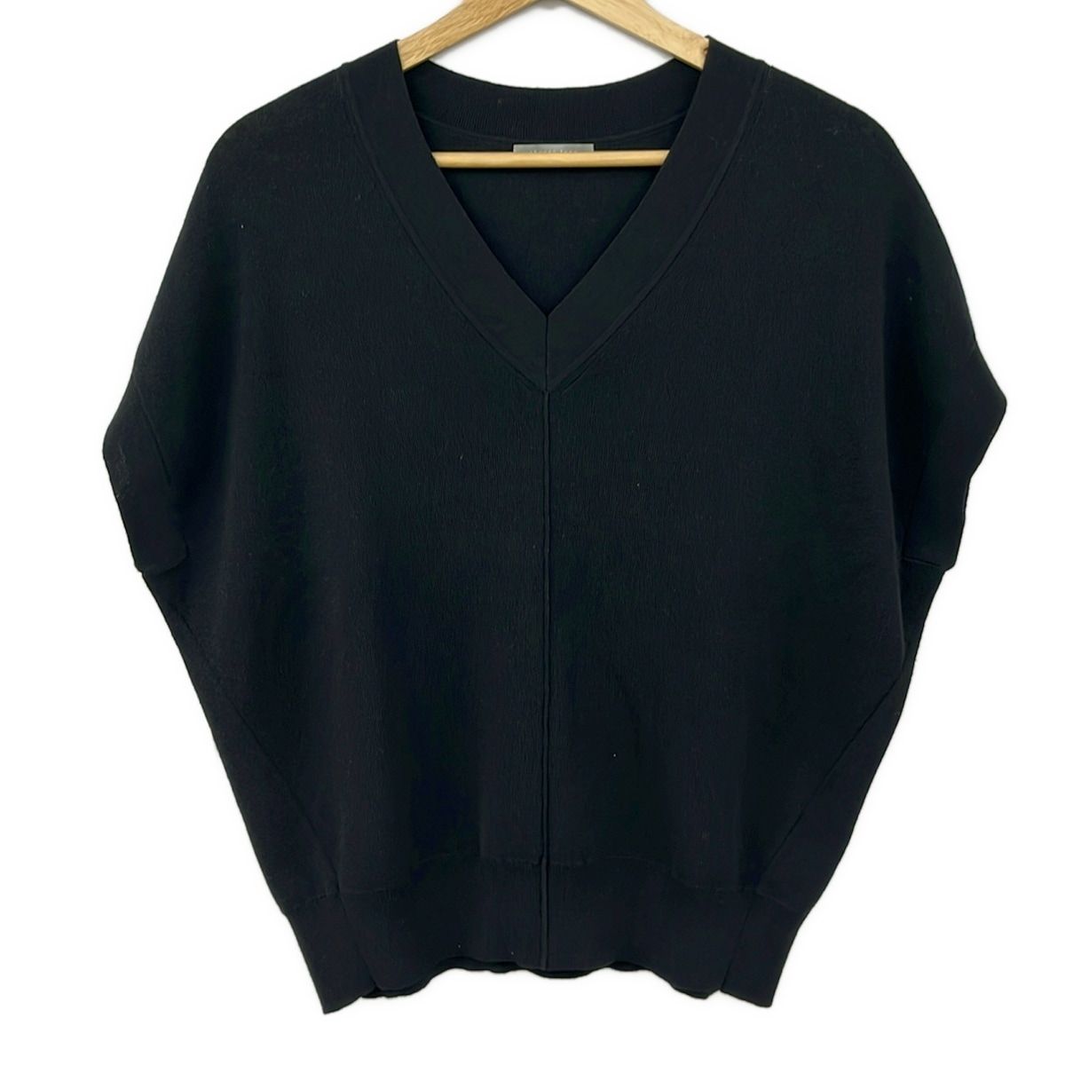 theory luxe(セオリーリュクス) 半袖セーター サイズ38 M レディース美品 - 黒 Vネック