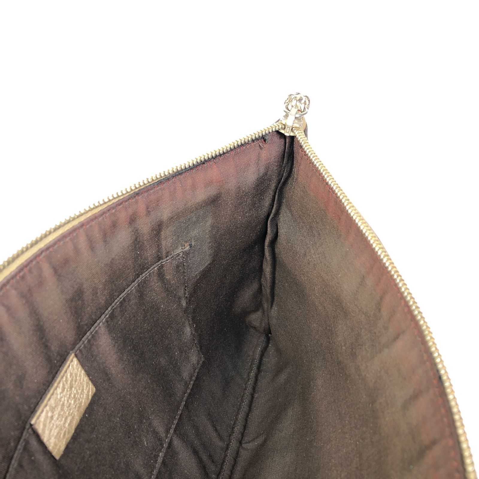 グッチ】本物 GUCCI バンブー クラッチバッグ 376858 ロゴモチーフ 