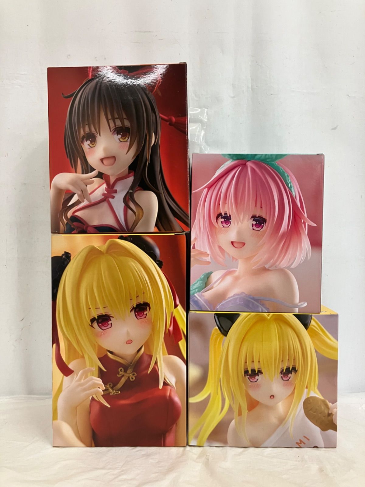 75＿To LOVEるダークネス　金色の闇　結城美柑　モモ　フィギュア　10体 未開封 To LOVEる ダークネス desktop cute フィギュア 結城美柑 金色
