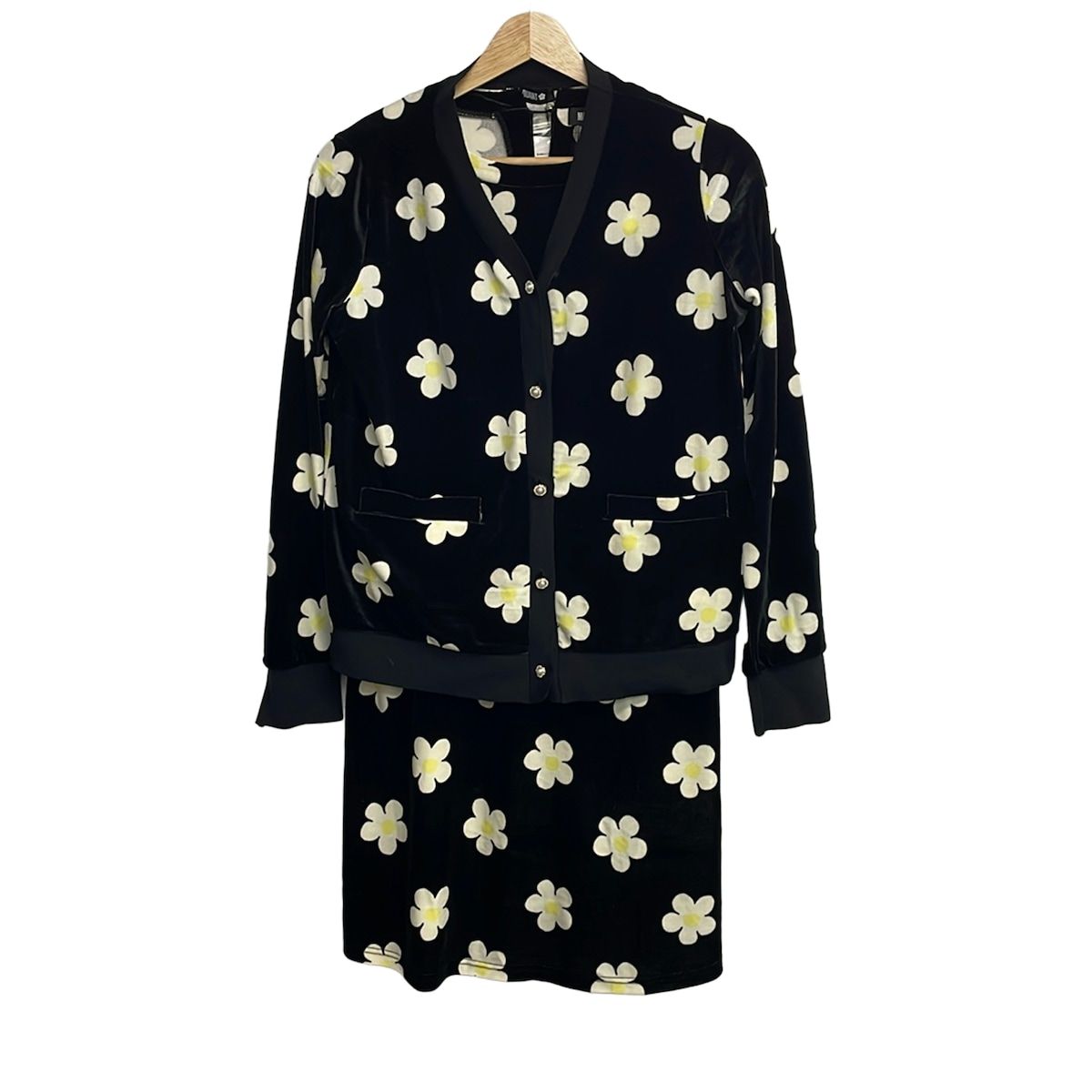 MARY QUANT(マリークワント) ワンピースセットアップ レディース美品 - 黒×白×イエロー