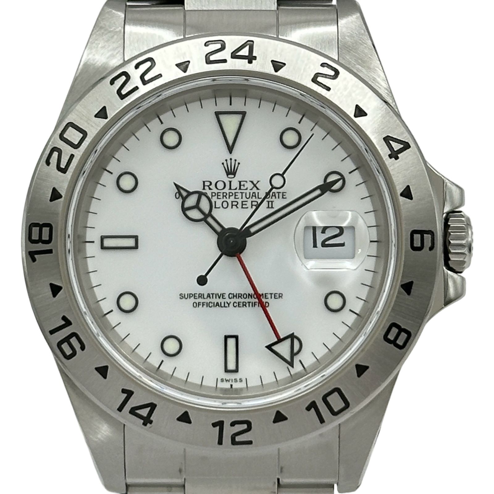 ロレックス ROLEX エクスプローラー2 16570 ホワイト ステンレススチール 自動巻き メンズ 腕時計