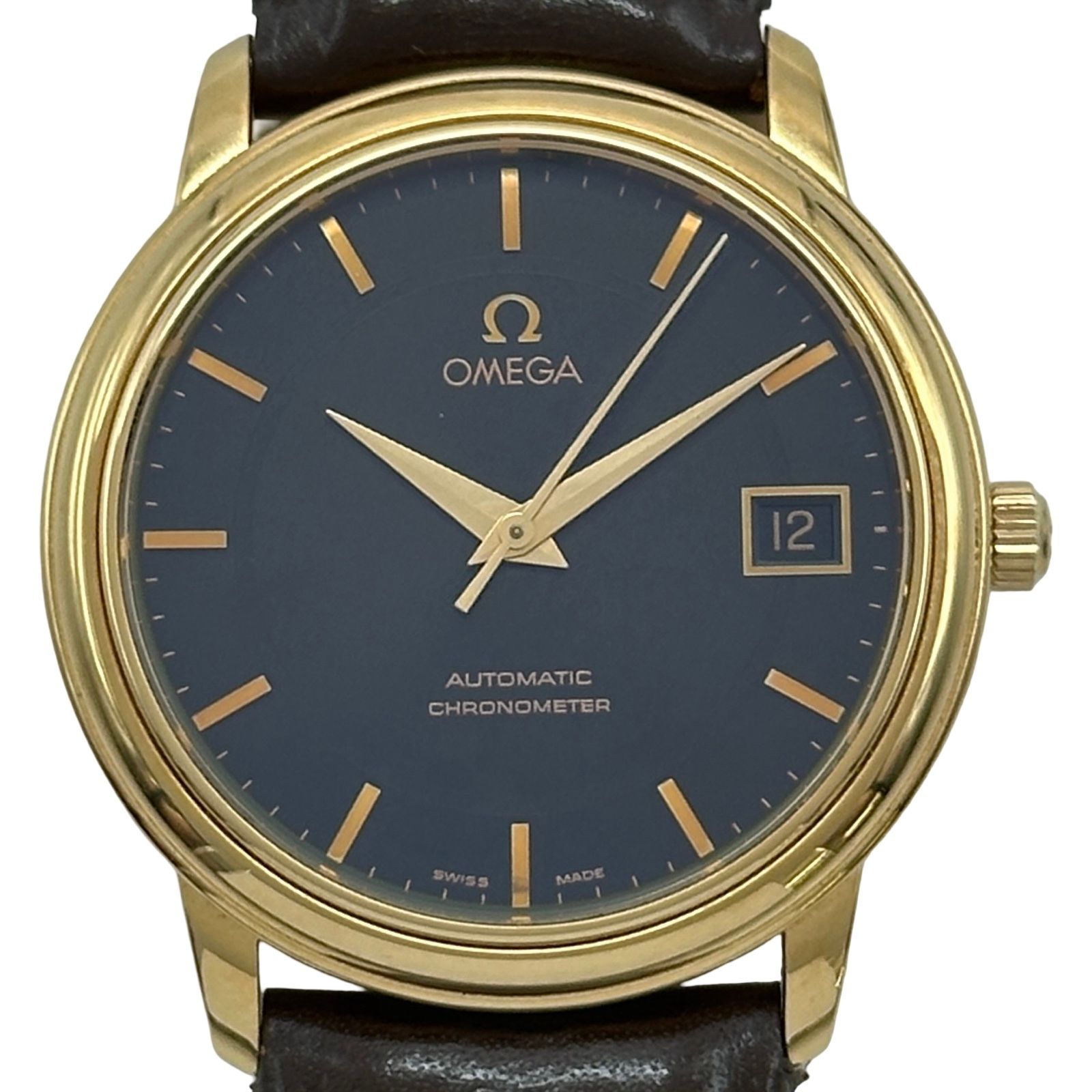 オメガ OMEGA デビル プレステージ 世界1120本限定 4601.54.11 ブラック ピンクゴールド 自動巻き メンズ 腕時計