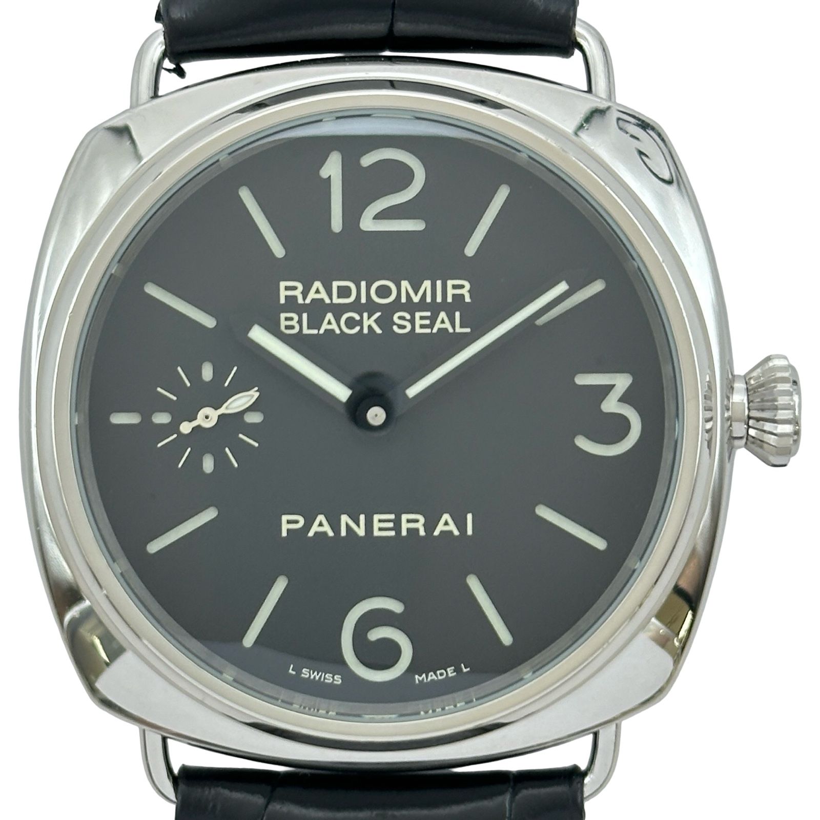 パネライ PANERAI ラジオミール ブラックシール PAM00183 ブラック ステンレススチール 手巻き メンズ 腕時計