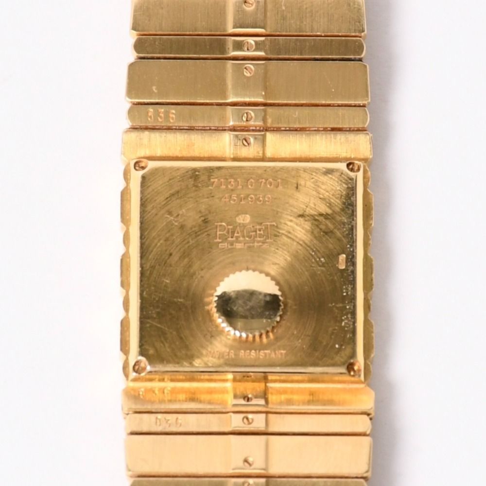 Piaget ピアジェ POLO ポロ 腕時計 7131C701 重量約146.35g K18YG 750刻印 クォーツ ゴールド文字盤 ガラスキズ 美品 中古 4a003590 Piaget ピアジェ POLO ポロ 腕時計 7131C701 重量約146.35g K18YG 750刻印 クォーツ ゴールド文字盤 ガラスキズ 美品 中古 4a003590