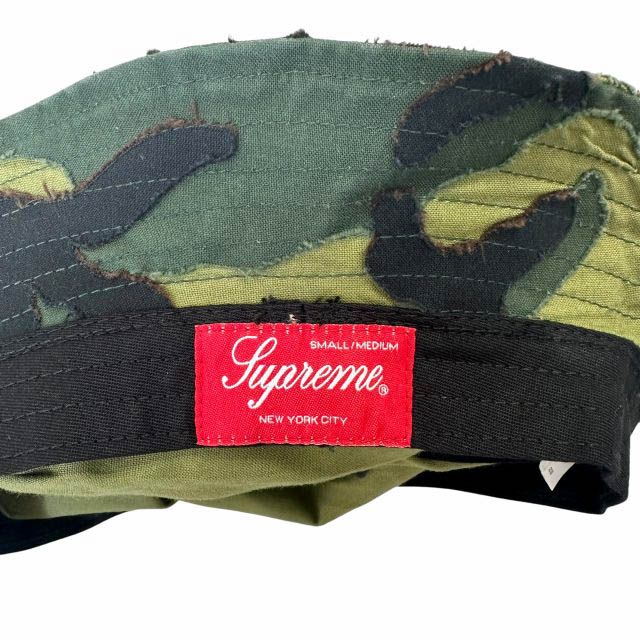 シュプリーム SUPREME 25SS Layered Camo Crusher Woodland レイヤード カモ クラッシャー バケット ハット ウッドランド 帽子 S/M カーキ ブランド古着ベクトル 中古☆AA★▲260610