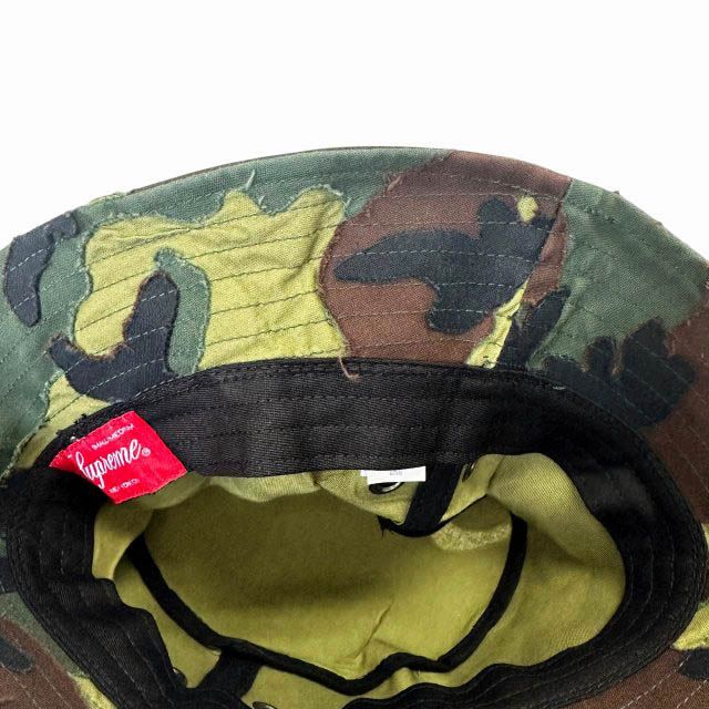 シュプリーム SUPREME 25SS Layered Camo Crusher Woodland レイヤード カモ クラッシャー バケット ハット ウッドランド 帽子 S/M カーキ ブランド古着ベクトル 中古☆AA★▲260610