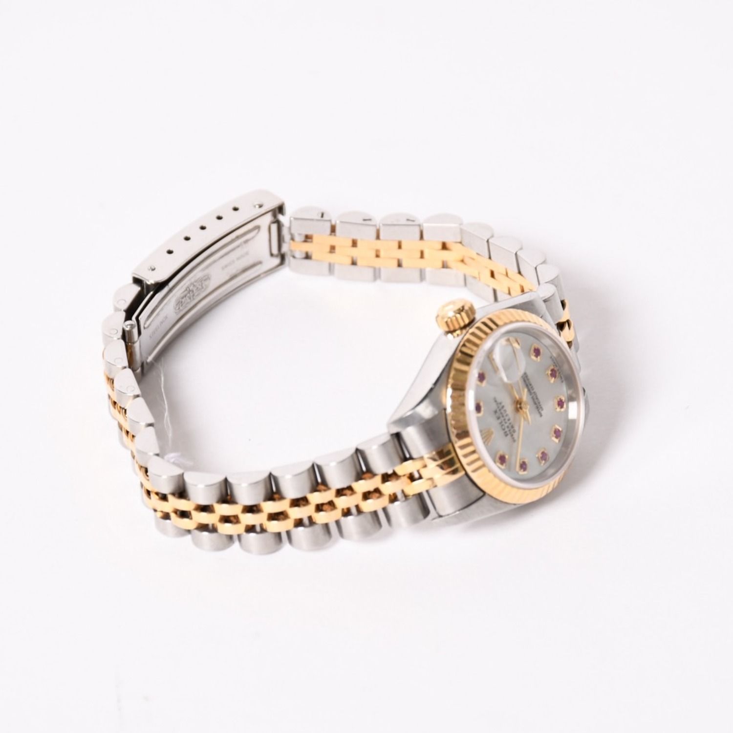 極美品 ROLEX ロレックス Datejust デイトジャスト 26mm 腕時計 79173NGR 重量57.63g 自動巻 SS/18KYG ルビー 白蝶貝文字盤 中古 4a003446 極美品 ROLEX ロレックス Datejust デイトジャスト 26mm 腕時計 79173NGR 重量57.63g 自動巻 SS/18KYG ルビー 白蝶貝文字盤 中古 4a003446