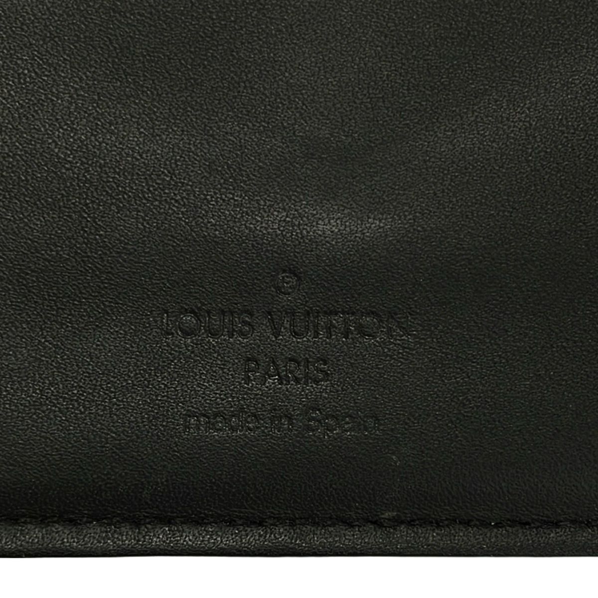 LOUIS VUITTON(ルイヴィトン) 2つ折り財布 ダミエアンフィニ ポルトフォイユ・マルコ NM N63334 オニキス レザー、牛革 LOUIS VUITTON(ルイヴィトン) 2つ折り財布 ダミエアンフィニ ポルトフォイユ・マルコ NM N63334 オニキス レザー、牛革