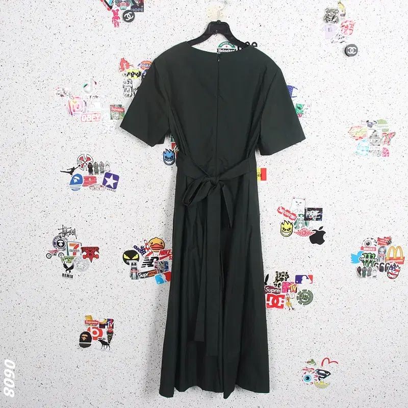 レディース55 / バレンシア フィットかわいい 半袖 ロング丈ワンピース GN 0-81