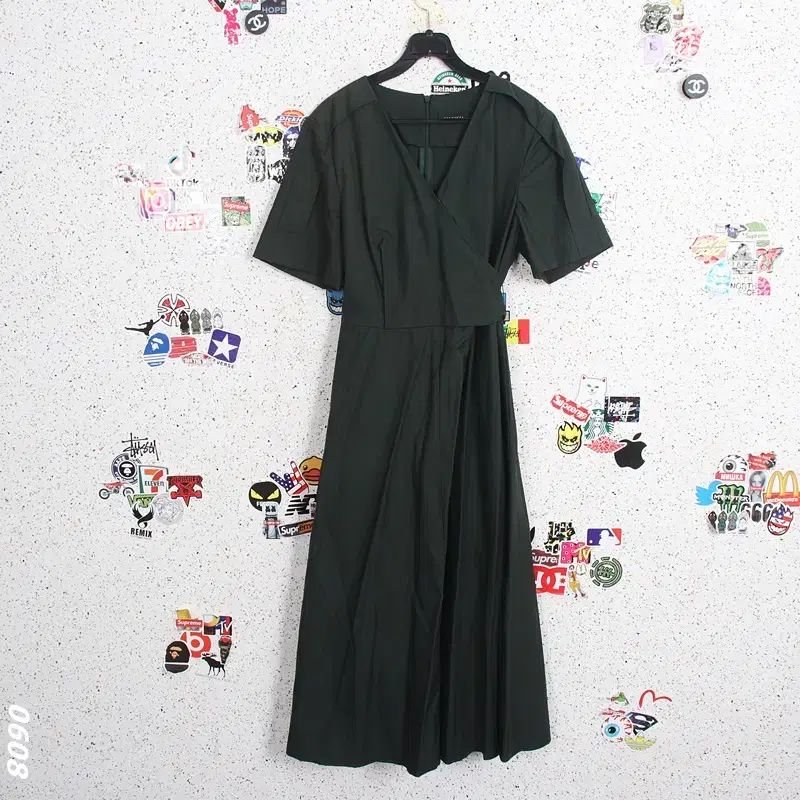 レディース55 / バレンシア フィットかわいい 半袖 ロング丈ワンピース GN 0-81