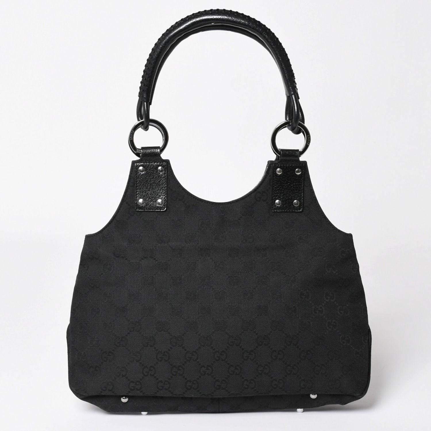 GUCCI グッチ GGキャンバスショルダーバッグ ハンドバッグ ワンショルダー GGキャンバス 132260 ブラック シルバー金具 美品 中古 4a003515 GUCCI グッチ GGキャンバスショルダーバッグ ハンドバッグ ワンショルダー GGキャンバス 132260 ブラック シルバー金具 美品 中古 4a003515