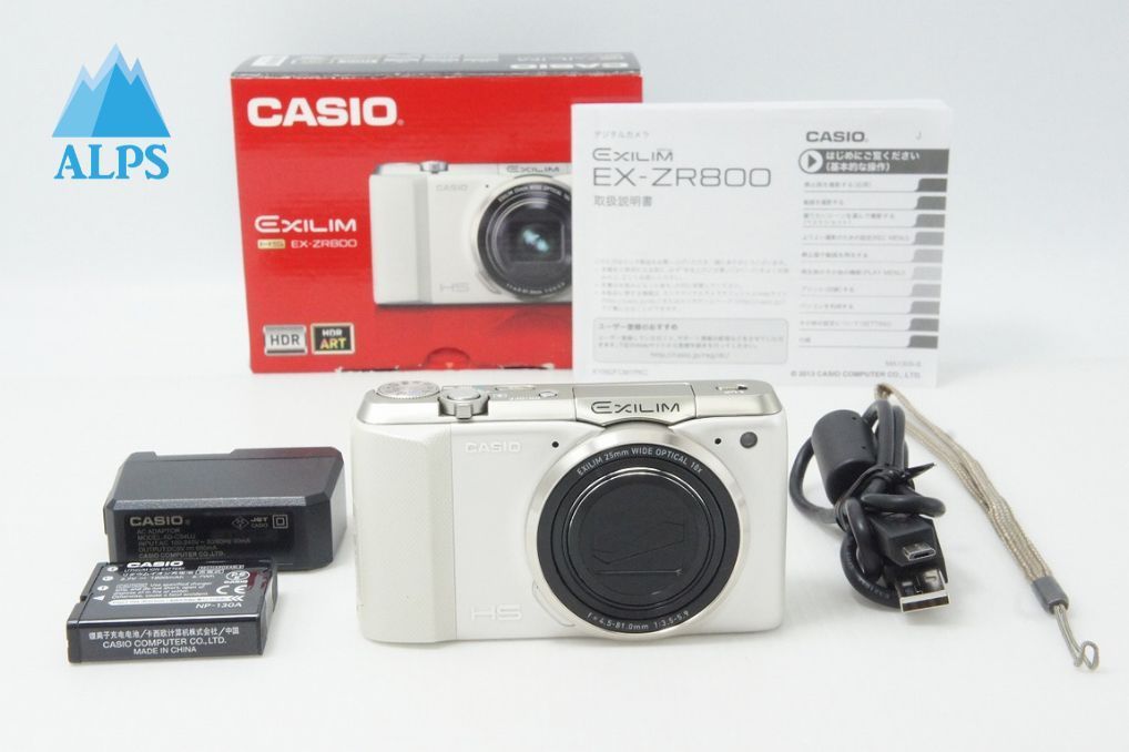 CASIO カシオ EXILIM EX-ZR800 コンパクトデジタルカメラ ホワイト 元