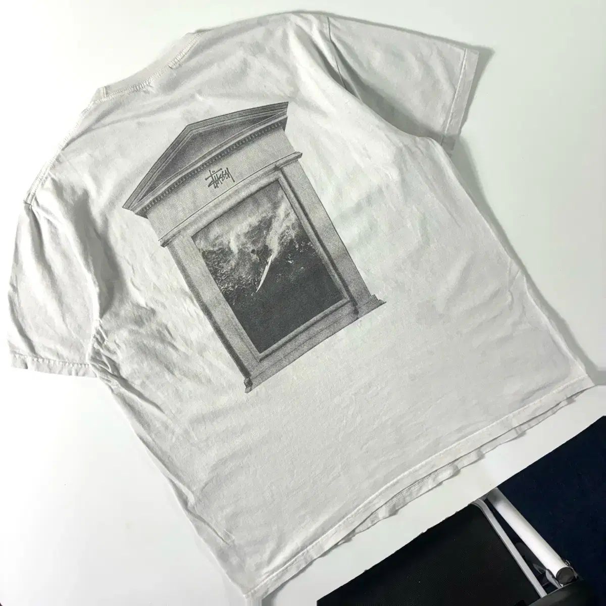 STUSSY ステューシー サーフ トム PIGMENT ダイド 白 半袖T